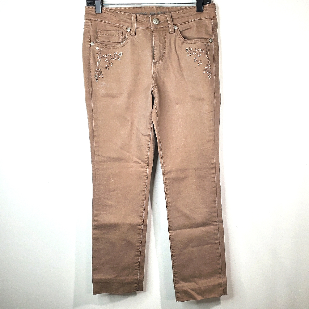 15) CODE BLEU Maya Slim Straight Sz. 8 Petite
